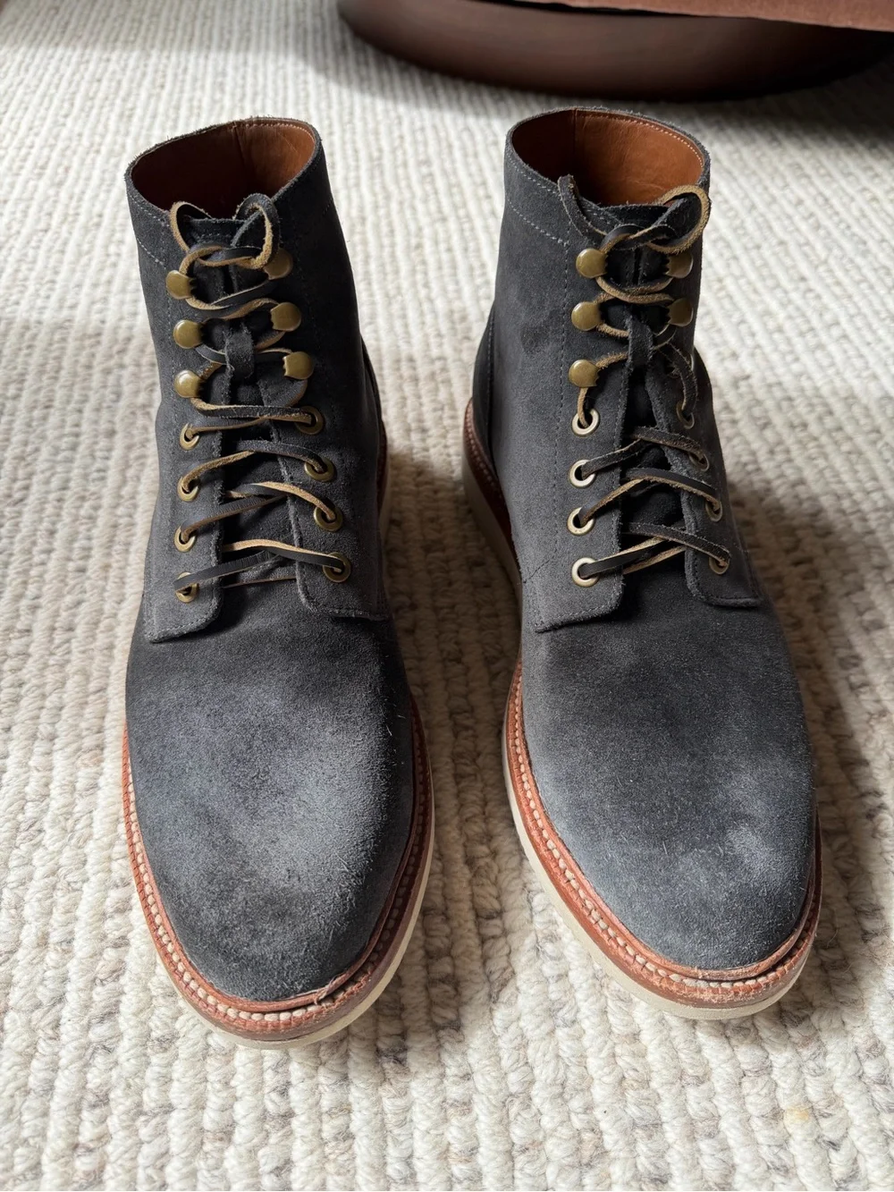 Grant Stone Diesel 10E Storm Suede Gray C.F. Stead Vibram Wedge Goodyear